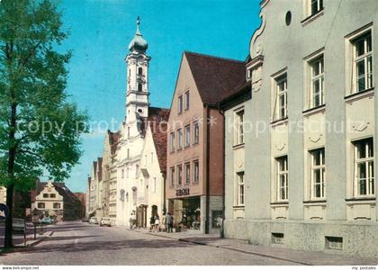 43350030 Aichach Stadtplatz mit Spitalkirche Aichach