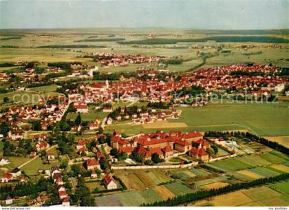 Aichach Fliegeraufnahme mit Oberbernbach