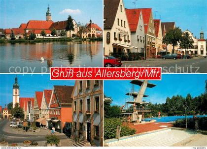 73680153 Allersberg Ortsansichten Kirche Freibad