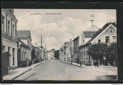 AK Altdöbern, Blick in die Bahnhofstrasse