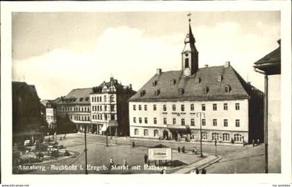 70089023 Annaberg-Buchholz Erzgebirge Annaberg-Buchholz Markt Rathaus x 1954