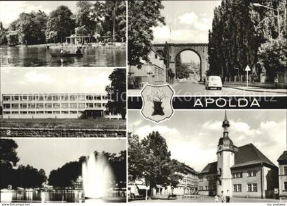 72524581 Apolda Politechnische Oberschule Rathaus Viadukt  Apolda