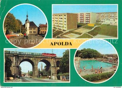 72950600 Apolda Markt Neubaugebiet Viadukt Freibad Apolda