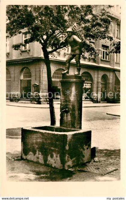 43495341 Aschersleben Holzmaennchenbrunnen Aschersleben