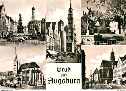 42957601 Augsburg Sankt Ulrich Fuggerei Dom Sankt Moritz Perlach