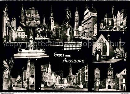 72761929 Augsburg bei Nacht Augsburg