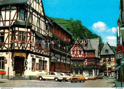 73168308 Bacharach Rhein Marktplatz Altes Haus Bacharach Rhein