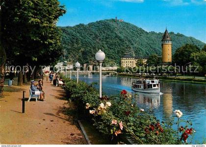 72628526 Bad Ems Kurpromenade Schloss Fahrgastschiff Bad Ems