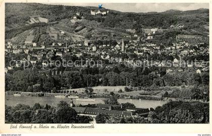 43134746 Bad Honnef Fliegeraufnahme mit Kloster Nonnenwerth Bad Honnef