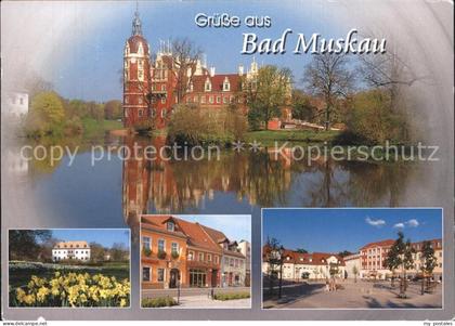 72525242 Bad Muskau Oberlausitz Schloss Park Marktplatz Bad Muskau