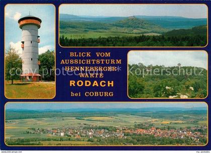 Rodach Bad Aussichtsturm Henneberger Warte Panorama