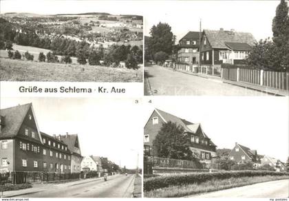 Schlema Bad Ortsuebersicht Parkstrasse Auer Strasse Siedlung