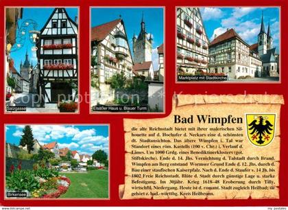 73210149 Wimpfen Bad Marktplatz Birkensee Elsaesser Haus Blauer Turm Wimpfen Bad