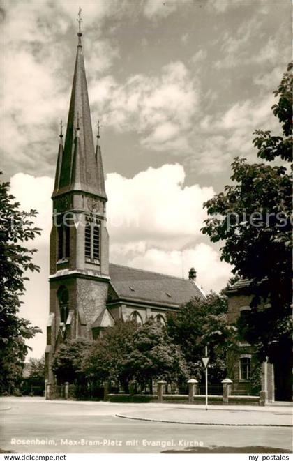 73834982 Rosenheim  Bayern Max Bram Platz mit Ev Kirche