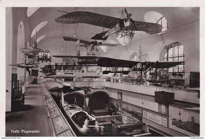 GERMANY - München, Deutschen Museum, Halle Flugwesen, Postkarte 1930