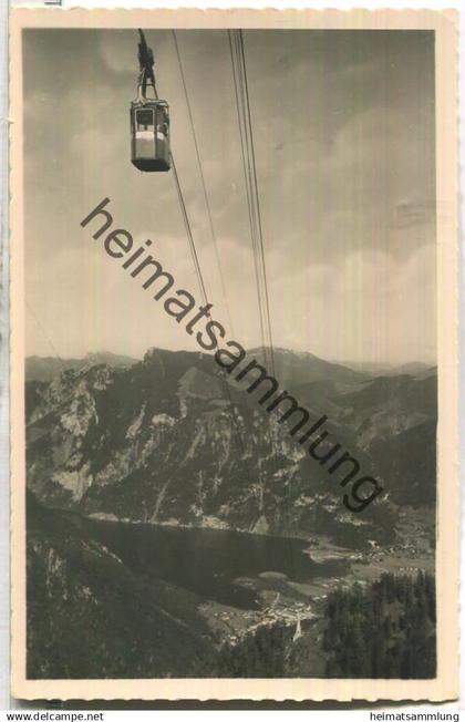 Seilbahn Ebensee Feuerkogel - Blick auf Ebensee - Foto-Ansichtskarte - Verlag Erich Bährendt Bad Jschl