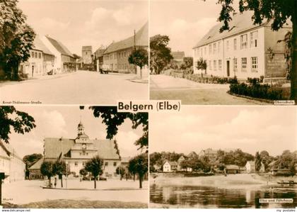 Belgern Elbe Ernst-Thaelmann-Strasse Oberschule Markt Elbe und Faehrhaus