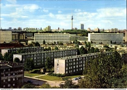 CPA Berlin Prenzlauer Berg, Blick vom Volkspark auf den Stadtteil, Fernsehturm