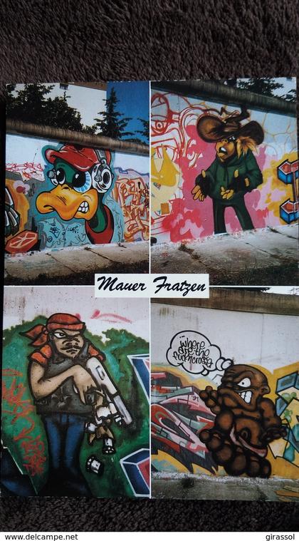 CPM MUR DE BERLIN TAG KUNST UND BILD MAUER FRATZEN