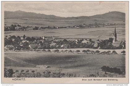 AK Ortsansicht Hörnitz Blick nach Bertsdorf mit Breiteberg bei Zittau Hainewalde Oderwitz Olbersdorf Jonsdorf