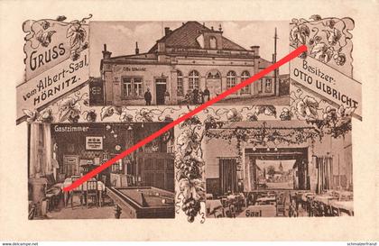 Litho AK Hörnitz Gasthof Albert Saal a Bertsdorf Zittau Pethau Hainewalde Oderwitz Olbersdorf Mittelherwigsdorf Feldpost