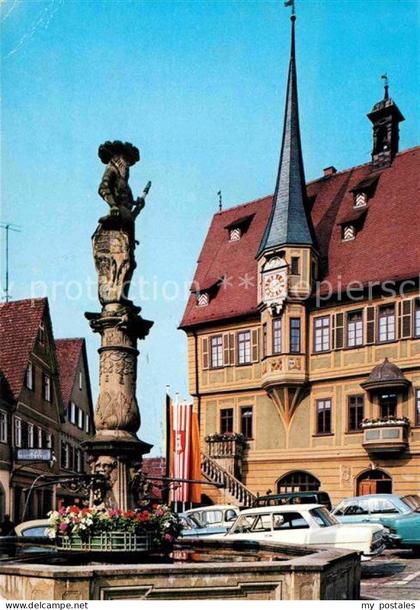 72831399 Bietigheim-Bissingen Marktbrunnen Rathaus  Bietigheim-Bissingen