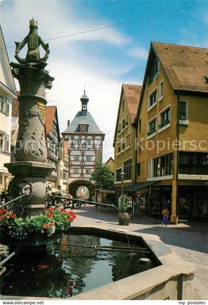 73190216 Bietigheim-Bissingen Brunnen Tor Bietigheim-Bissingen