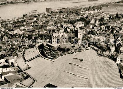 73280131 Bingen Rhein Fliegeraufnahme Burg Klopp Bingen Rhein