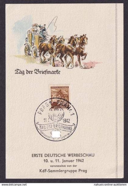 Briefmarken Besetzung Böhmen & Mähren Philatelie Tag der Briefmarke Prag Praha