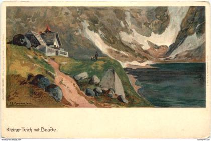 Kleiner Tauch und Baude - Riesengebirge - Litho