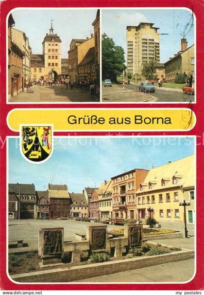 73116153 Borna Leipzig Reichstor Hochhaus Markt  Borna Leipzig