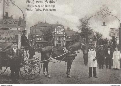 AK Hamburg um 1905 Steilshoop Gasthof Restaurant Forsthof a Wandsbek Bramfeld Barmbek Ohlsdorf Nord Repro Neudruck