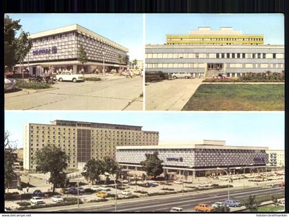 Schwedt/Oder,Centrum-Warenhaus, Krankenhaus, Arbeiterwohnheim-Hotel