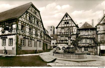 73833583 Bretten Baden Marktbrunnen mit Pfeifferturm