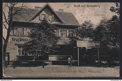 AK Brieselang, Gasthaus Krug Brieselang, Aecht Patzenhofer Bier