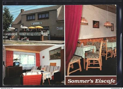 AK Brieskow-Finkenheerd, Sommer`s Eiscafé, mit Innenansichten