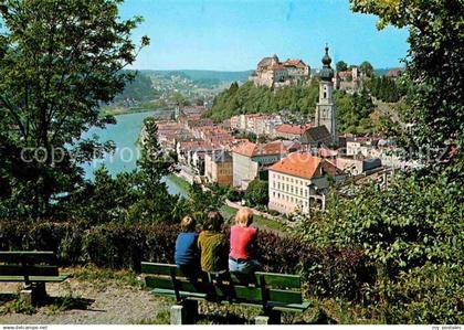 72756122 Burghausen Salzach Blick von Ach Burghausen