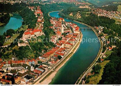 72775448 Burghausen Salzach Fliegeraufnahme Burghausen