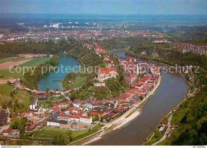 72799348 Burghausen Salzach Fliegeraufnahme Burghausen