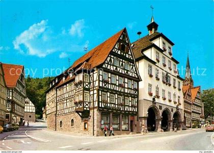 72655090 Calw Fachwerkhaeuser Geburtshaus von Hermann Hesse Rathaus