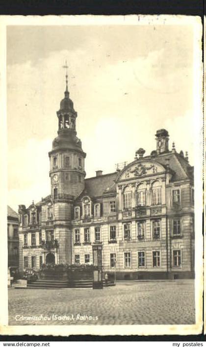 70088906 Crimmitschau Crimmitschau Rathaus x 1954