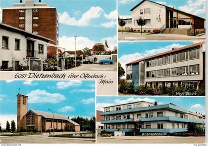 73886367 Dietzenbach Neubaugebiet Kindergarten Schule Kirche Altenwohnheim Dietz