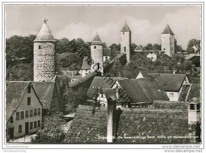 Dinkelsbühl - Partie am Muckenbrünnlein - Foto-AK Grossformat