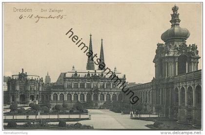 Dresden - Der Zwinger 1905 - Verlag Curt Krause Dresden