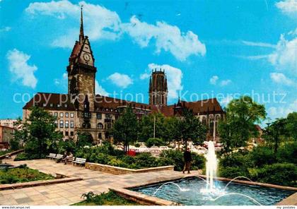 72639326 Duisburg Ruhr Rathaus Park Brunnen Duisburg