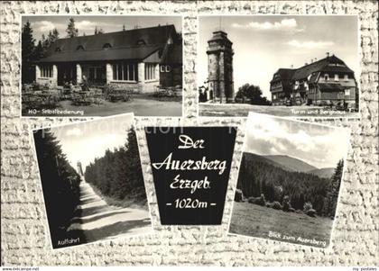 72475470 Auersberg Wildenthal Turm und Berghaus Auersberg Auffahrt