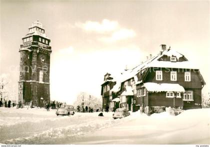 73741059 Auersberg Wildenthal Berghaus auf d. Auersberg im Winter Schnee