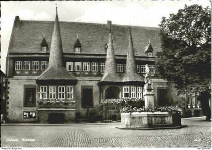 70120302 Einbeck Niedersachsen Einbeck Rathaus ungelaufen ca. 1965