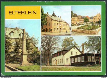 E2356 - TOP Elterlein Rathaus Markt Gaststätte Finkenburg - Bild und Heimat Reichenbach