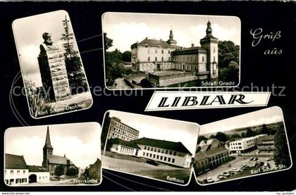 43370680 Liblar Karl Schurz Denkmal Bueste Schloss Gracht Kirche Rathaus Karl Sc